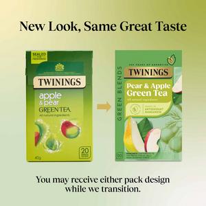 Twinings Apple & Pear Single Green Tea Bags x20 40g - gallery image 2