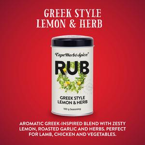 Cape Herb & Spice Rub Greek Style Lemon & Herb Seasoning 100g - gallery image 2