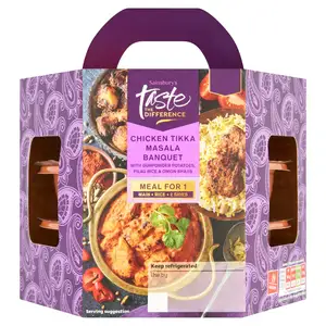 Sainsbury's Chicken Tikka Masala Banquet, Taste the Difference 525g