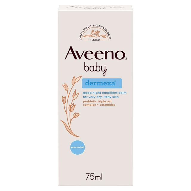 Aveeno Baby Dermexa Good Night Emollient Balm 75ml - gallery image 1