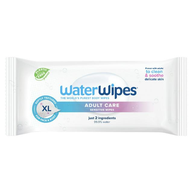 WaterWipes Adult Care Incontinence Sensitive Wipes x30