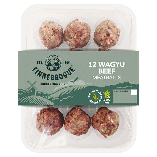 Finnebrogue Artisan Wagyu Beef Meatballs x12 300g