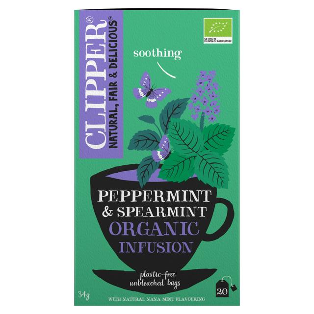 Clipper Peppermint & Spearmint Organic Infusion Tea 34g - gallery image 1