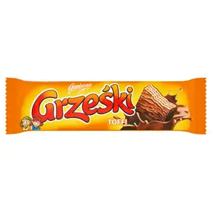 Goplana Grzeski Milk Chocolate Coated Wafer Bar with Toffee Flavoured Cream 36g