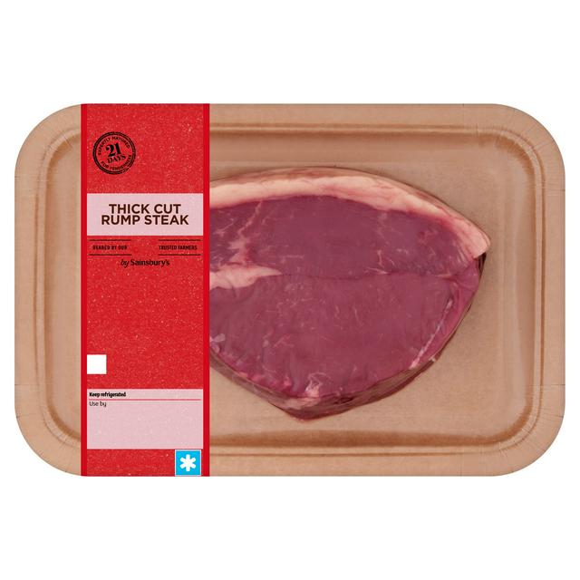 Sainsburys Sainsbury's British or Irish Beef 21 Day Matured Thick Cut Rump Steak 400g