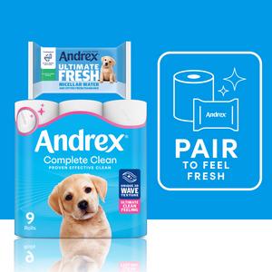Andrex Complete Clean Mega Toilet Rolls x12 - gallery image 4