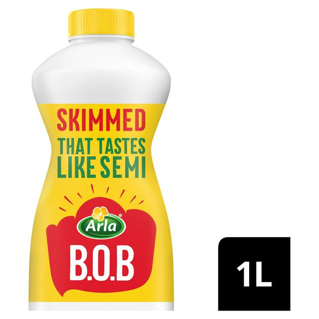 Arla BOB Skimmed Milk Tastes like Semi Skimmed 1L - gallery image 1