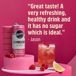 Remedy Kombucha Raspberry Lemonade 700ml - gallery image 3