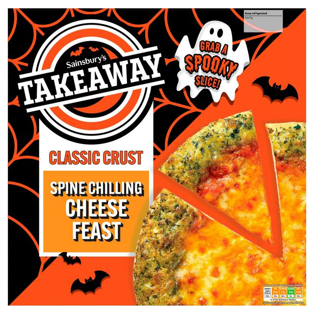 Sainsbury's Takeaway Classic Crust Spine Chilling Cheese Feast 490g - gallery image 1
