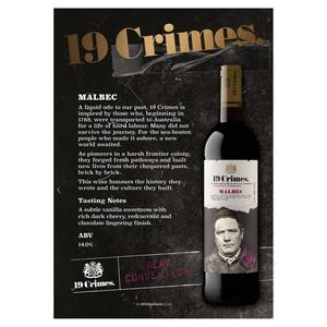19 Crimes Malbec Red Wine 75cl - gallery image 4