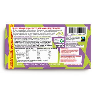 Tony's Chocolonely Milk Chocolate with Pecan Caramel & Biscuit Pieces 180g - gallery image 2