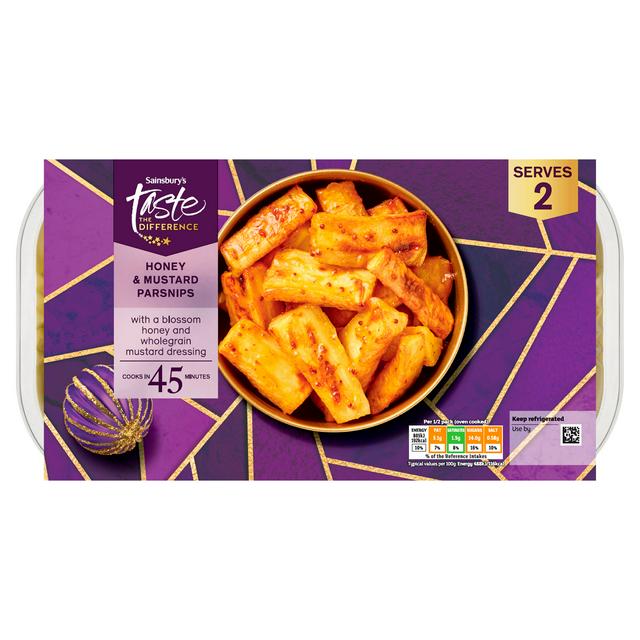 Sainsbury's Honey & Mustard Buttered Parsnips, Taste the Difference 380g - gallery image 1