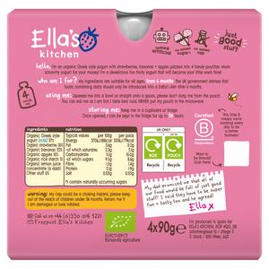 Ella's Kitchen Strawberry Yogurt 6+ Months 4 x 90g - gallery image 2