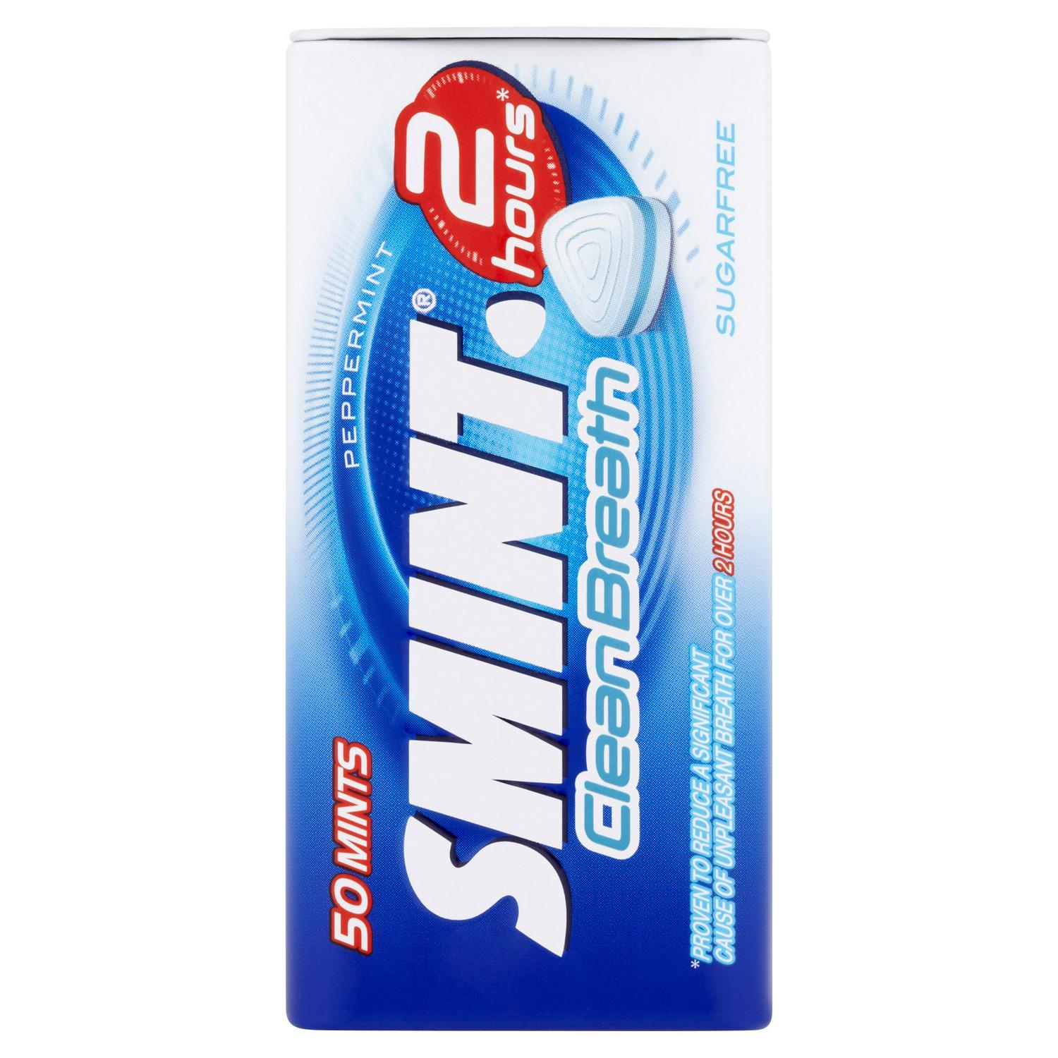 Smint 2 Hours Clean Breath Sugar Free Mints Pieces x50 35g