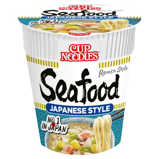 Sainsburys Nissin Cup Noodles Seafood Japanese Style Instant Ramen Pot 75g