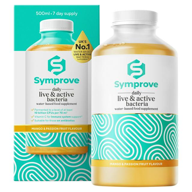 Symprove Mango & Passion Fruit Flavour Water Based Food Supplement 500ml - gallery image 1