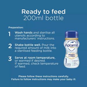 Aptamil Advanced 1 First Infant Milk From Birth 4x200ml - gallery image 5