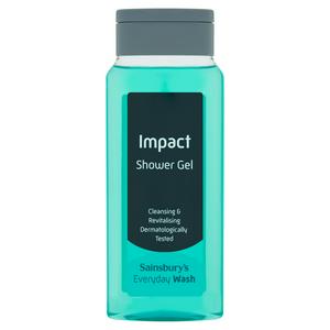 Sainsbury's Impact Shower Gel 300ml