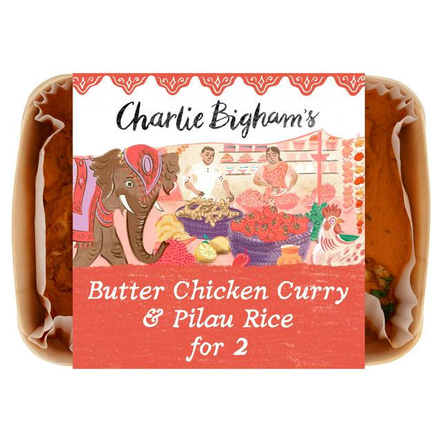 Charlie Bigham's Butter Chicken Curry & Pilau Rice 812g - gallery image 1