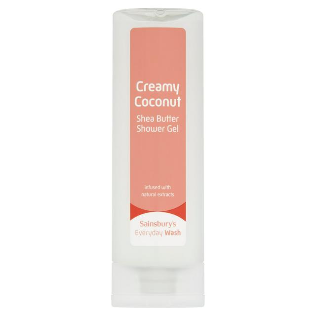 Sainsburys Sainsbury's Everyday Wash Creamy Coconut Shea Butter Shower Gel 250ml