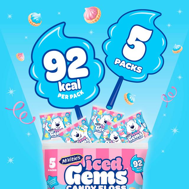 thumbnail image 2 of McVitie's Iced Gems Fruit Flavour Biscuits – 5x23g Packs (Choose 2, 4, Or 6-Pack) 2 of 4