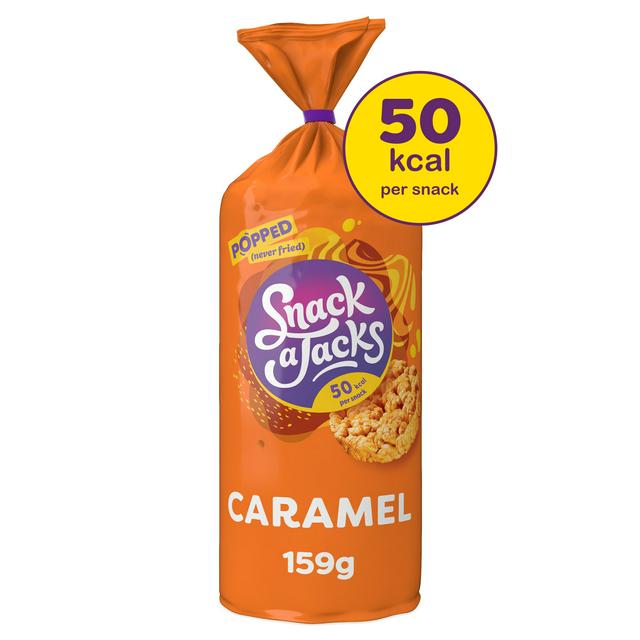 Snack a Jacks Jumbo Caramel Rice Cakes 159g | Sainsbury's