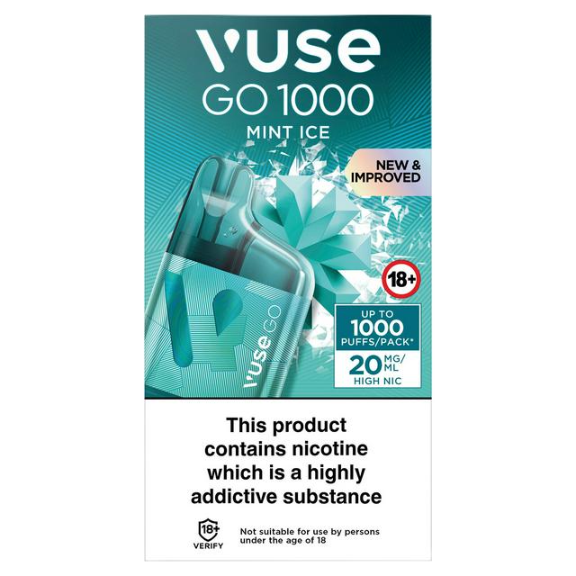 Vuse Go Mint Ice Tea Vapeador Vuse Go 700 Mint Ice 3% Cajax1und Vuse Go Mint  Ice 1000