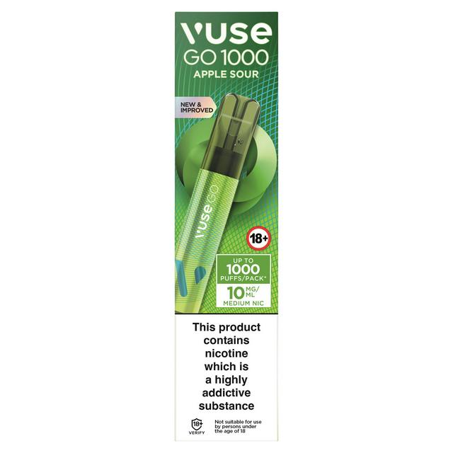 vuse go apple sour 1000 10mg/ml Canadian Disposable Vape Colour:Sakura Pink Other Ways To Charge