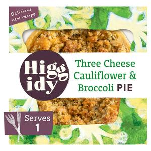 Higgidy Three Cheese Cauliflower & Broccoli Pie with Garlic ...