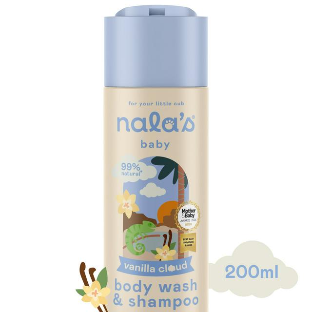 Nala's Baby Vanilla Cloud Body Wash & Shampoo with Oats Camomile Hibiscus 200ml - gallery image 1
