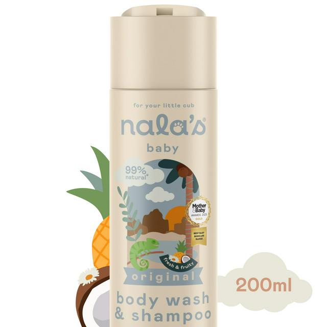 Nala's Baby Body Wash & Shampoo with Oats Camomile Hibiscus 200ml - gallery image 1