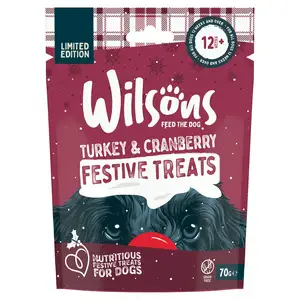 Wilsons Turkey & Cranberry Festive Treats, Limited Edition 70g