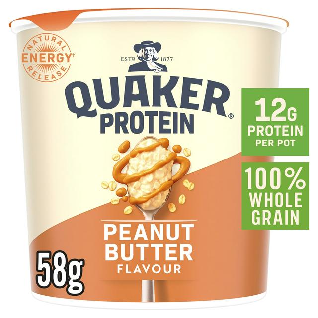 Quaker Oats 58g High Protein Peanut Butter Porridge Pot - gallery image 1