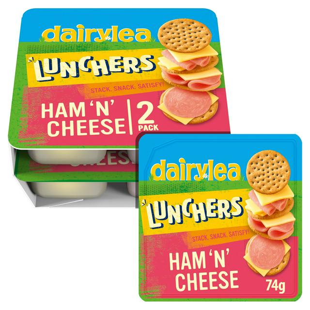 Dairylea Lunchers Ham 'N' Cheese Twin Pack 2 x 65g