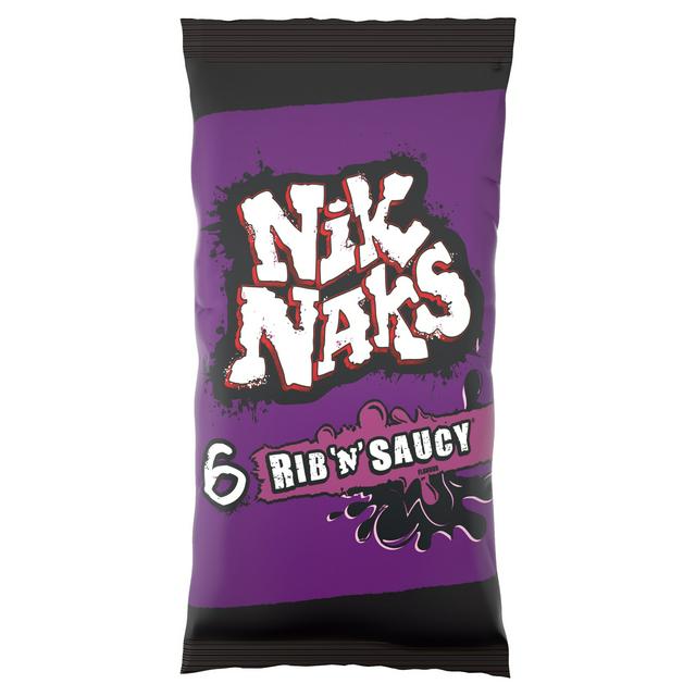 Nik Naks Rib N Saucy Multipack Crisps x6 - gallery image 1