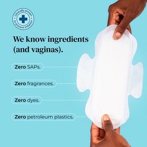 Mooncup 10 x Heavy Night Wing Period Pads with Wings Organic Sanitary Towels - gallery image 2