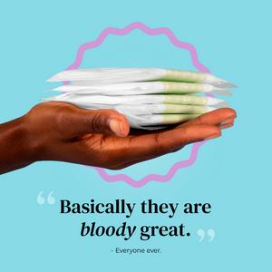 Mooncup 10 x Heavy Night Wing Period Pads with Wings Organic Sanitary Towels - gallery image 5