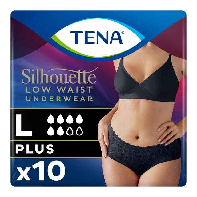 TENA Silhouette Incontinence Pants Black L Pack x10 - gallery image 1