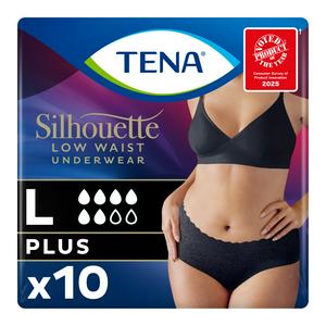 Tena Silhouette Incontinence Pants Black L Pack x10