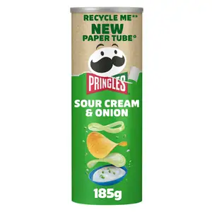 SAINSBURYS > General > Pringles Sour Cream & Onion Sharing Crisps 185g