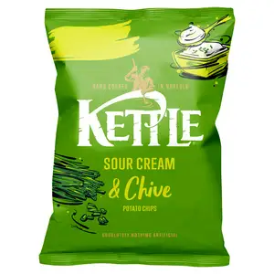 Kettle Sour Cream & Chive Potato Chips 130g