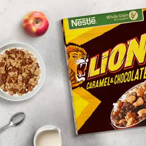 Nestle Lion Caramel and Chocolate Cereal 400g - gallery image 3
