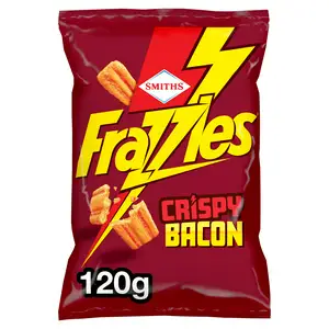 Smiths Frazzles Bacon Crisps Sharing Bag 120g