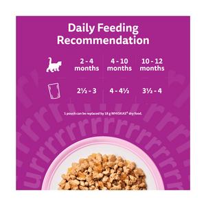 Whiskas Kitten Poultry Feasts Wet Cat Food Pouches in Jelly 40 x 85g - gallery image 4