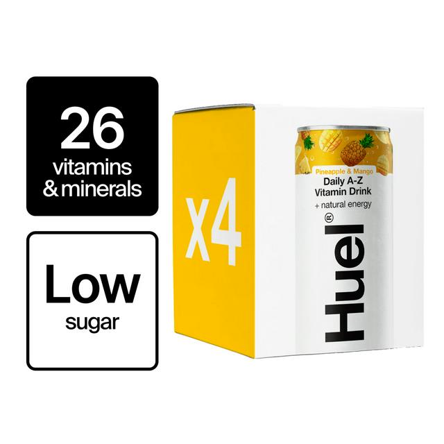Huel Pineapple & Mango Daily A-Z Vitamins 4 x 330ml - gallery image 1
