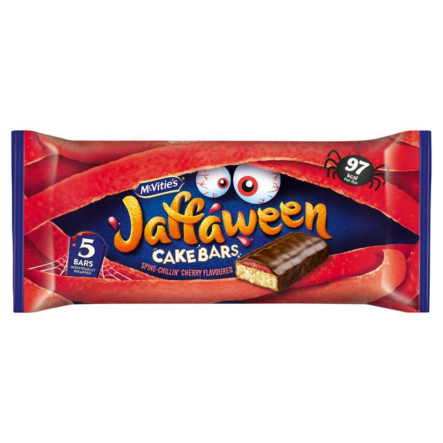 McVitie's Jaffaween 5 x 24.4g Cherry Multipack Cake Bars - gallery image 1