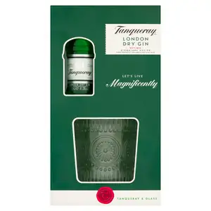 Tanqueray London Dry Gin & Glass