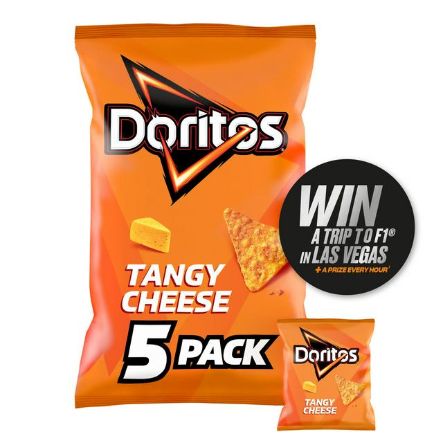 Doritos Tangy Cheese Tortilla Chips Multipack Crisps 5x30g - gallery image 1