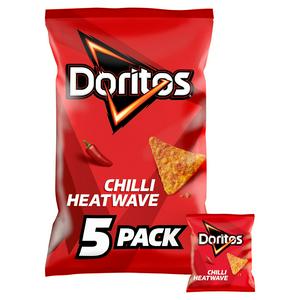 Doritos Chilli Heatwave Tortilla Chips Multipack Crisps 5x30g