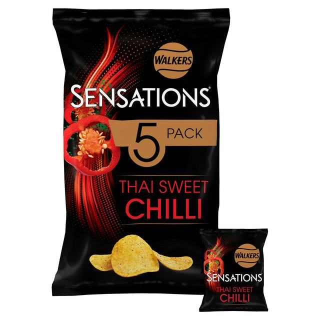 Walkers Sensations Thai Sweet Chilli Multipack Crisps 5x25g - gallery image 1
